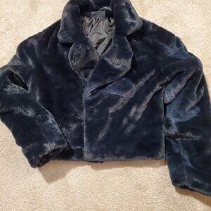 Faux Mink Cropped Jacket